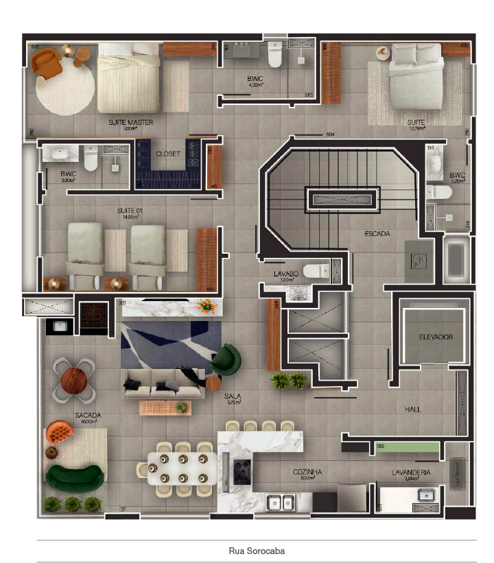 Apartamento Único